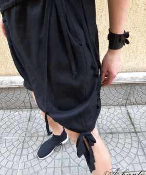 black-summer-linen-dress