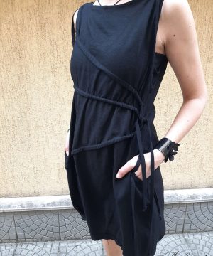 black-summer-linen-dress